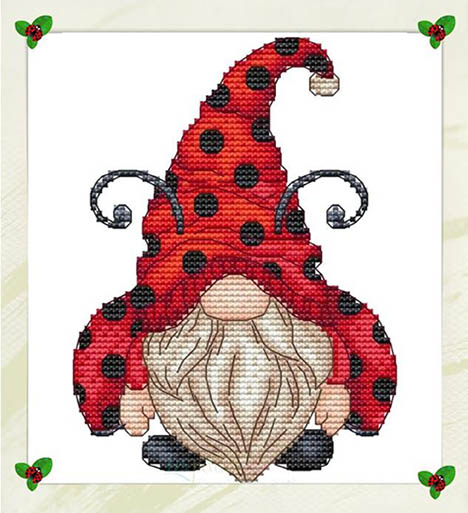 Ladybug Gnome