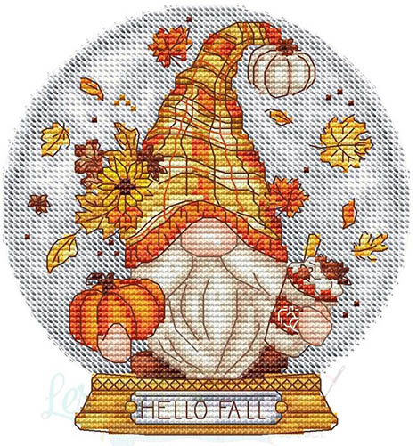Snow Globe Fall Gnome