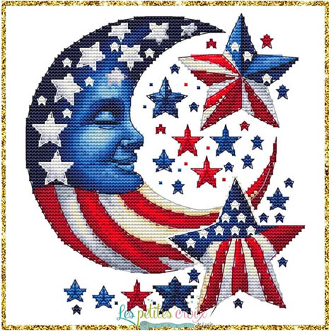 Patriotic Moon