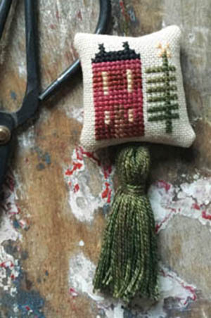 Holiday House Scissor Fob