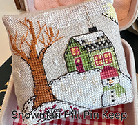 Seasonal Pin Cushion - Snowman Hill PinKeep