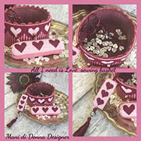 All I Need Is Love Sewing Basket