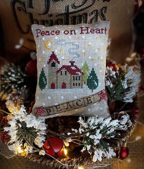 Peace On Heart Pillow