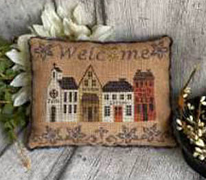 Welcome Street Sewing Box & Pillow