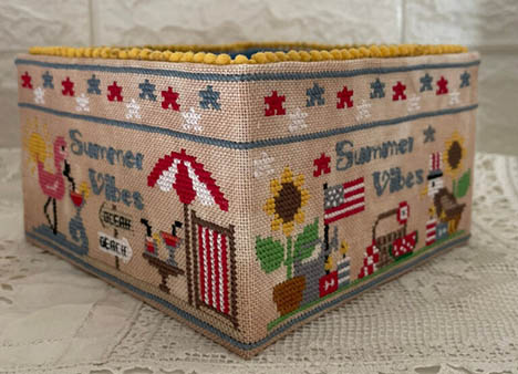 Summer Vibes Sewing Basket