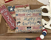 Happy 4th of July Sampler Pillow