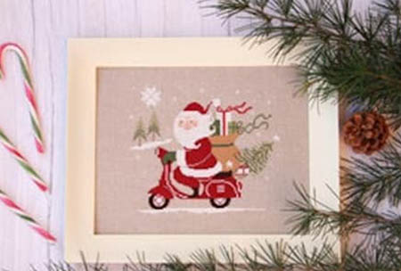 Santa On A Vespa
