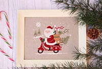 Santa On A Vespa