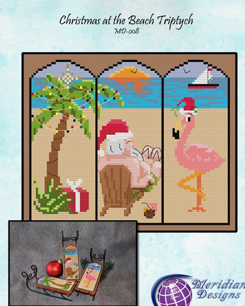 Christmas at the Beach Triptych