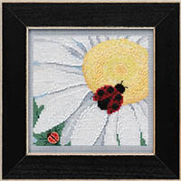 2021 Spring Button & Bead - Ladybug on Daisy