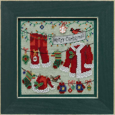 2022 Winter Button & Bead - Santa's Clothesline