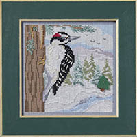 2024 Winter Button & Bead - Winter Woodpecker