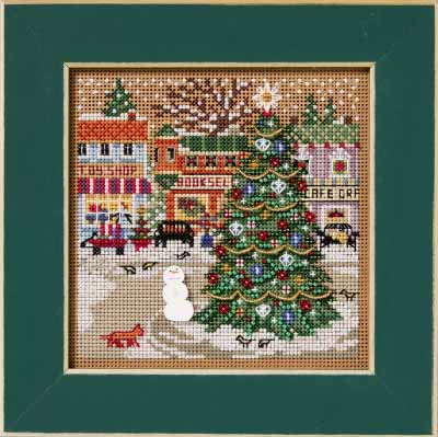 2025 Winter Button & Bead - Holiday Square Christmas Village