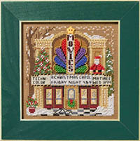 2026 Christmas Village Button & Bead - Movie Theater
