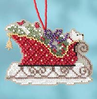 2017 Sleigh Ride Charmed Ornaments - Evergreen Sleigh