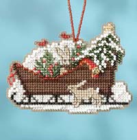 2017 Sleigh Ride Charmed Ornaments - Woodland Sleigh