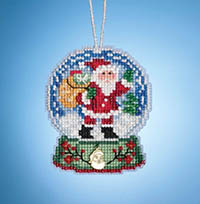 Charmed Snow Globes - Santa Globe Ornament