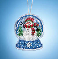 Charmed Snow Globes - Snowman Globe Ornament