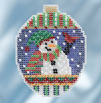 Beaded Holiday - Snowman Greetings