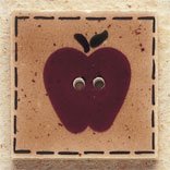 43010 Quilt Square Apple Debbie Mumm Button