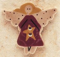 43016 Angel X-mas Visions Debbie Mumm Button