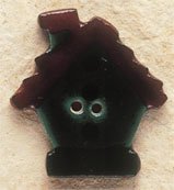 43029 Dk. Green Birdhouse Debbie Mumm Button