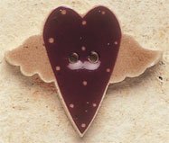 43033 Flying Folk Heart Debbie Mumm Button