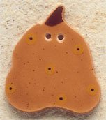 43056 Pumpkin w/Gold Dots Debbie Mumm Button