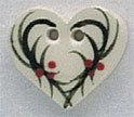 86015 Holly Heart Mill Hill Button