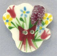 86038 Floral Bouquet Mill Hill Button