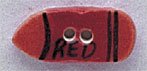 86119 Red Crayon Mill Hill Button