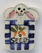 86137 Bunny Seed Packet Mill Hill Button