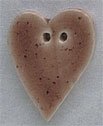86207 Brown Speckled Folk Heart Mill Hill Button