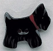 86218 Black Scottie-Right Mill Hill Button