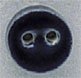 86276 Small Navy Round Mill Hill Button
