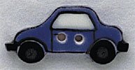 86314 Blue Car Mill Hill Button