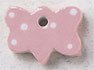 86360 Petite Pink Polka Dot Butterfly Mill Hill Button