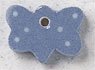 86361 Petite Blue Polka Dot Butterfly Mill Hill Button