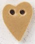 86376 Matte Old Gold Small Folk Heart Mill Hill Button
