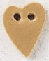 86376 Matte Old Gold Small Folk Heart Mill Hill Button