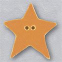 86404 Large Tangerine Star Mill Hill Button