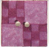 87009 Plum Nine Patch Jim Shore Button