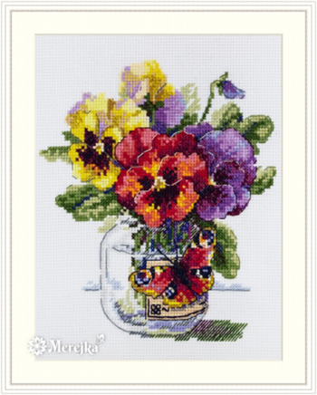 Pansies and Butterfly Kit