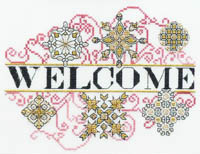 Ornament I Welcome (Red Gold Black)