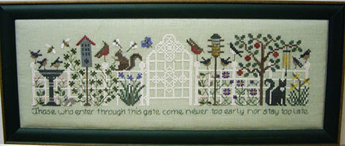 The Garden Gate cross stitch pattern by Drawn Thread