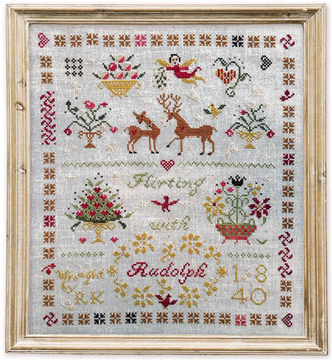 Flirting With Rudolph Sampler