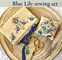 Blue Lily Sewing Case