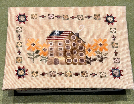 Sunflower Salt Box Sewing Box