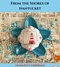 Nantucket  Biscornu - Nantucket's Lighthouse Biscornu