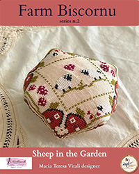 Farm  Biscornu - Sheep in the Garden 
